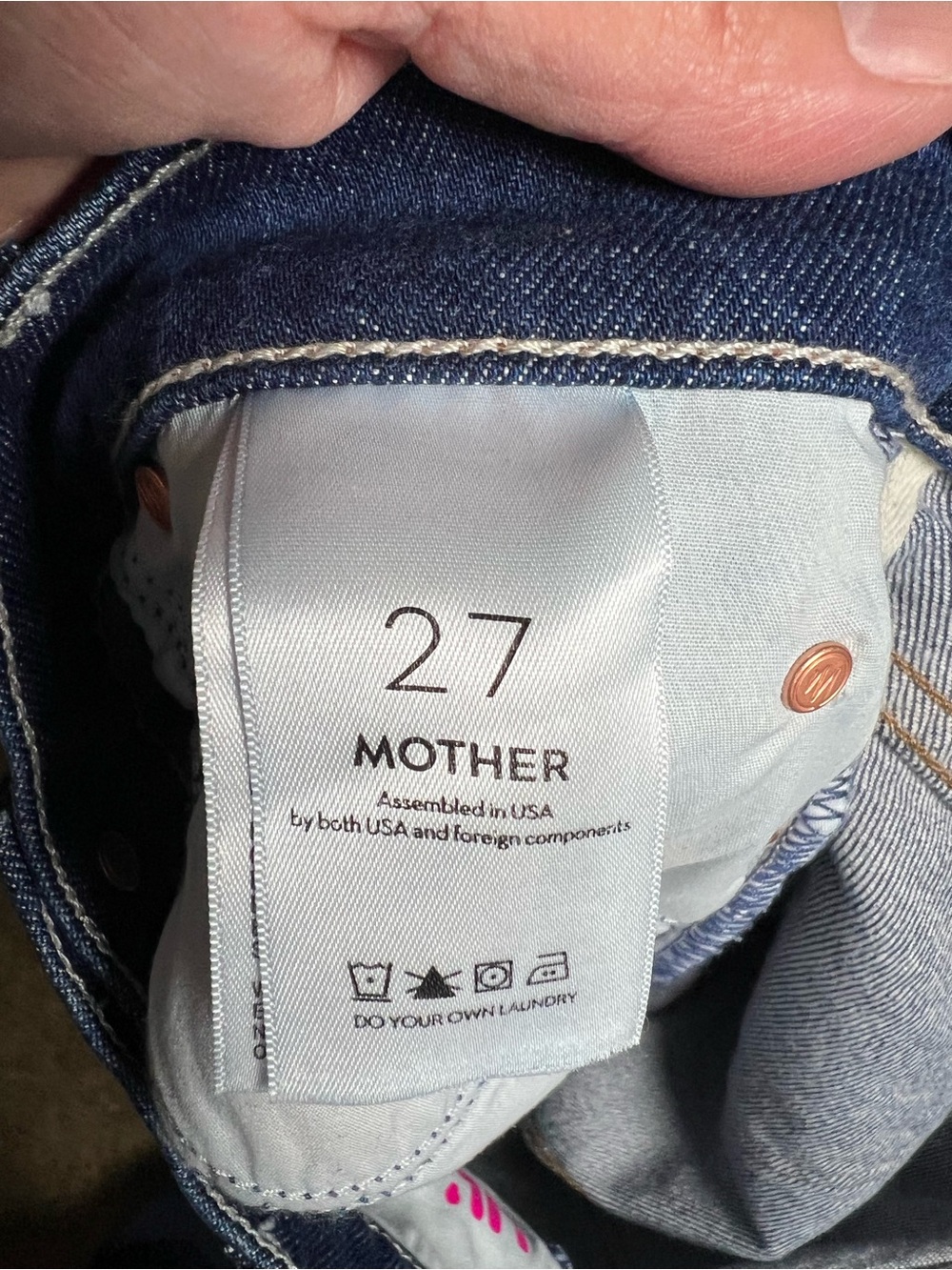 NWT Mother Lil’ Mother The Lil’ Kick it Superior Jeans size 27” High-rise crop - Picture 4 of 8